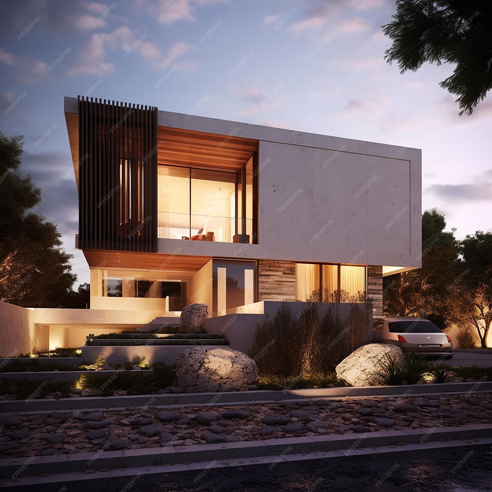 Fachada  Modern house design, Architecture, House design