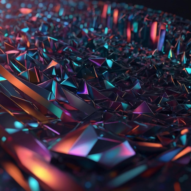 Imagens de formas de fundo 3D holográficas abstratas