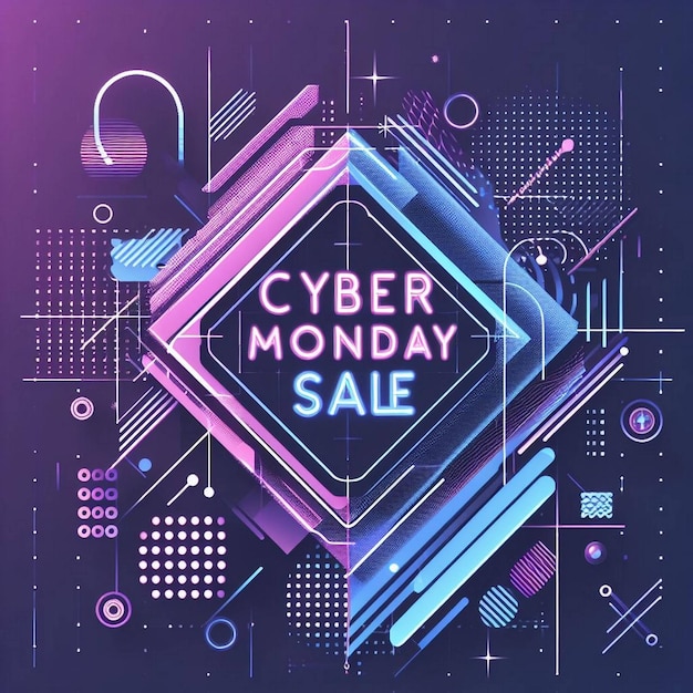Foto imagens de fundo de cyber monday post de cyber monday banner de venda de cyber monday