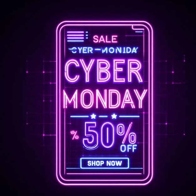 Imagens de fundo de Cyber Monday Post de Cyber Monday Banner de venda de Cyber Monday