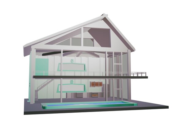 Imagens e designs de casas em 3D 10