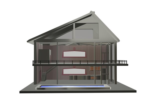 Imagens e designs de casas em 3D 12