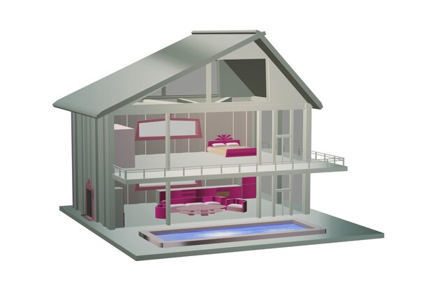 Imagens e designs de casas em 3D 4