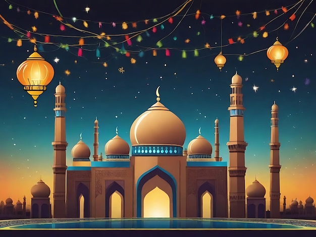 Imagens e logotipos de Eid Mubarak celebram o Eid com gráficos impressionantes