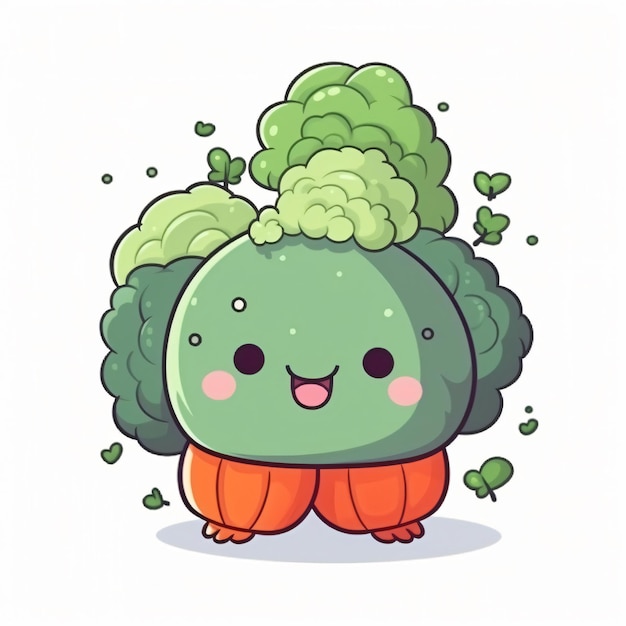 brócolis vegetal de desenho animado bonito colorido 9665821 PNG