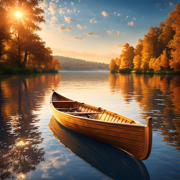 Imagina-te num lago sereno cercado apenas de tranquilidade as suaves ondas no