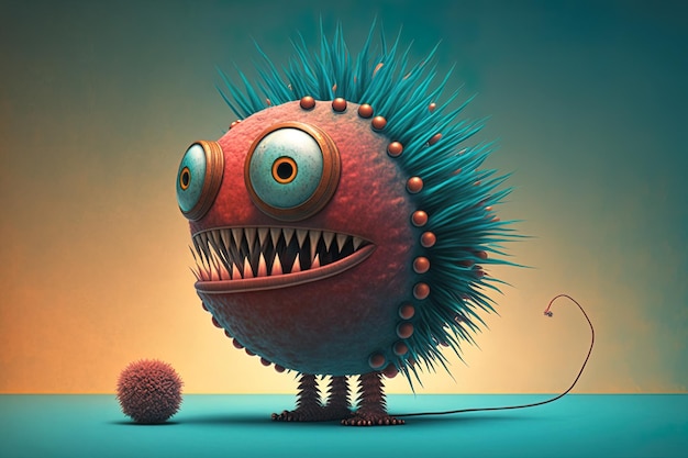 Imaginäre Monsterillustration