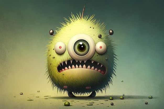 Imaginäre Monsterillustration