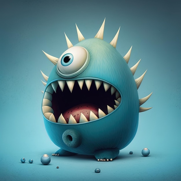 Imaginäre Monsterillustration