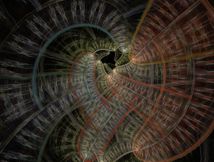 Foto imaginario exuberante textura fractal generado imagen fondo abstracto