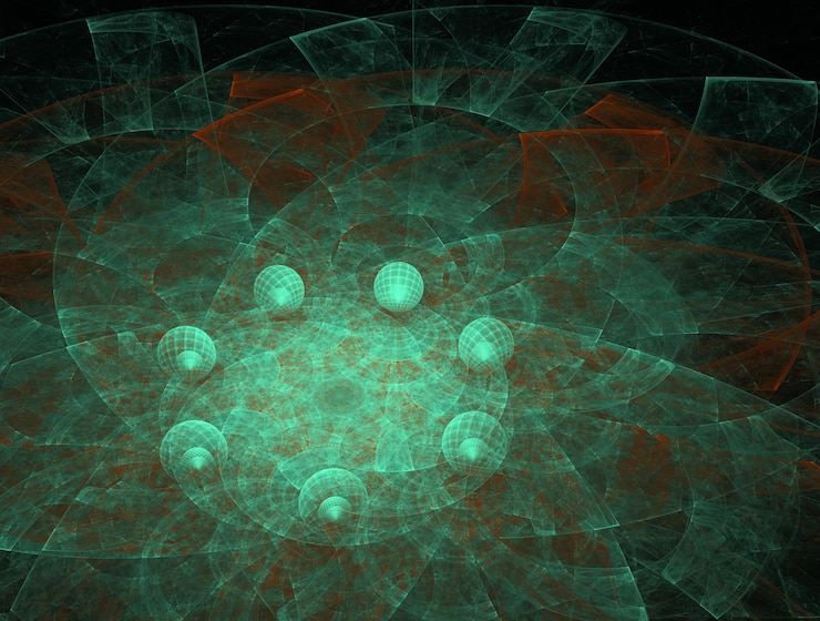Foto imaginario exuberante textura fractal generado imagen fondo abstracto