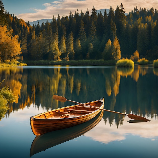 Imagínate en un lago sereno rodeado de nada más que tranquilidad las suaves ondas en el