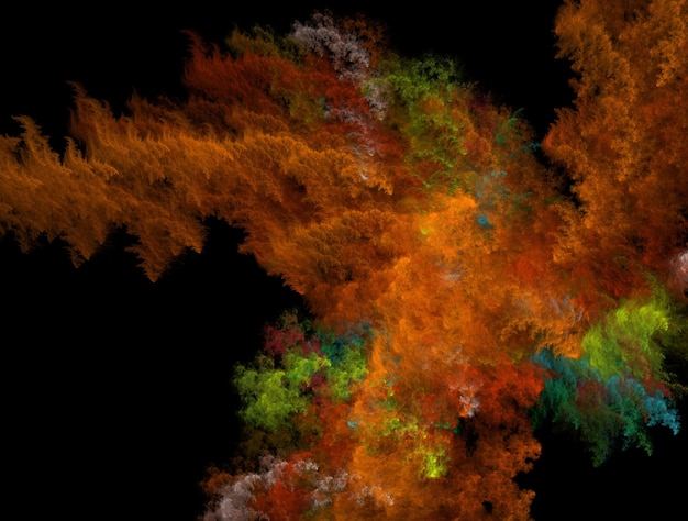 Imaginatória imagem gerada de fundo fractal