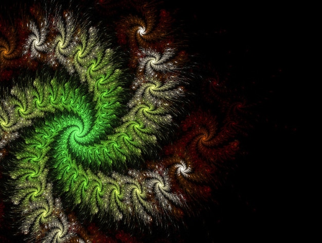 Imaginatória imagem gerada de fundo fractal