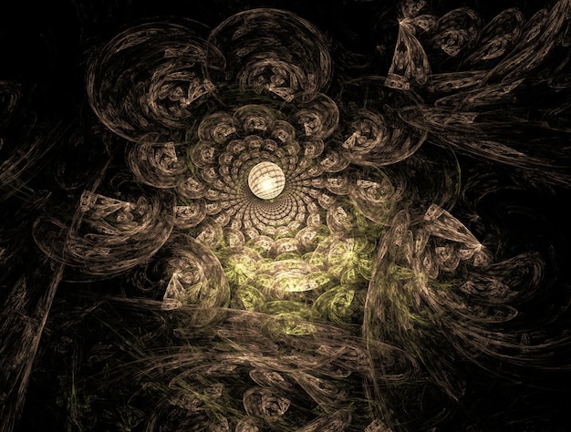 Imaginatória luxuosa textura fractal gerou imagem de fundo abstrato