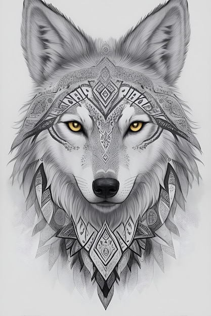 Imagine Tribal Spirit animales Un diseño de camiseta inspirado