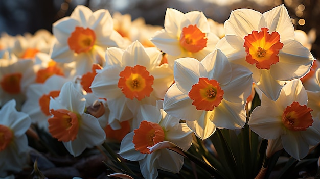 Foto imagínense los narcisos como presagios luminosos de manantiales