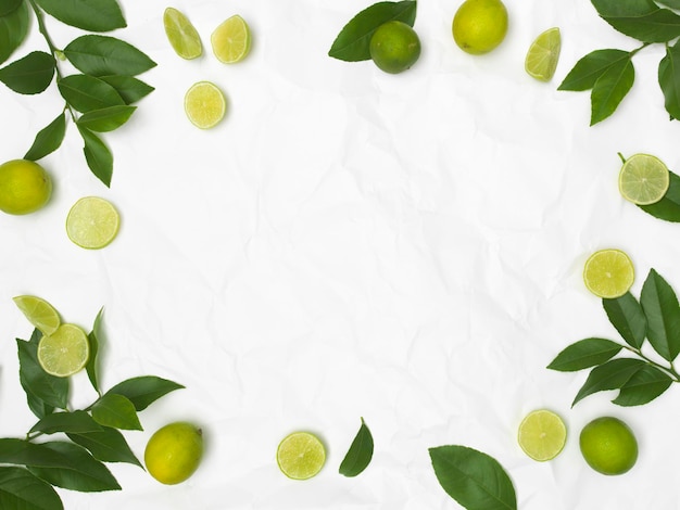 Imediatamente acima da foto de frutas e folhas em fundo branco