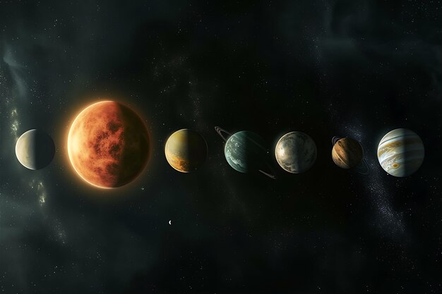 Foto immerse yourself in the study of exoplanets