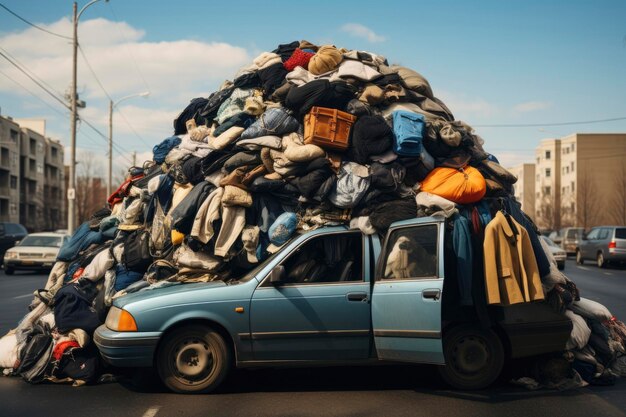 Foto impacto ambiental da moda rápida