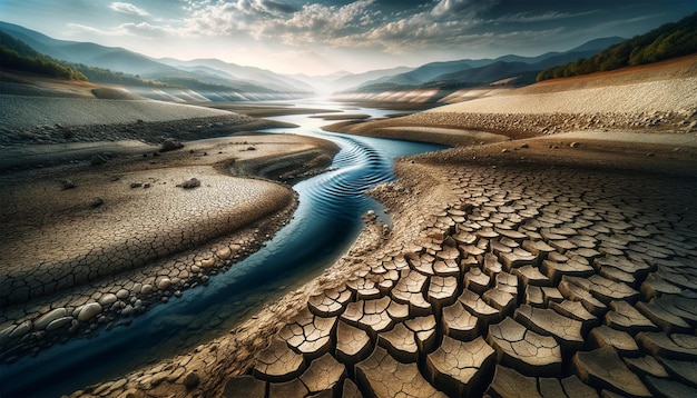 Foto impacto das alterações climáticas nos recursos hídricos e na hidrologia