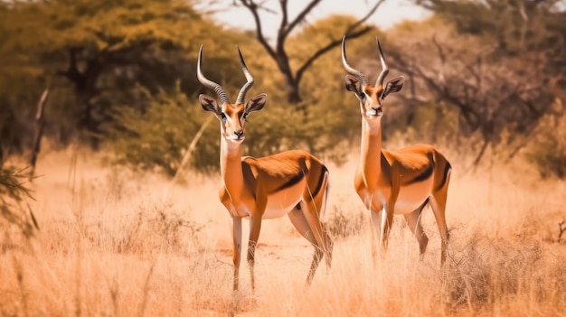 Impala em savana