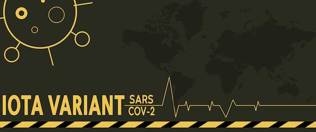 Impfung gegen SARS-CoV-2 Iota-Variante. flacher Stil, Impfkonzept, Injektion