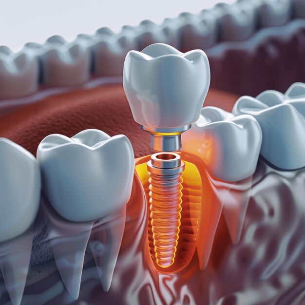 Implante dental restaurando sorrisos precisão e durabilidade solução confiável para dentes ausentes melhoria da confiança na saúde bucal resultados duradouros de aparência natural cuidados personalizados para um sorriso mais brilhante