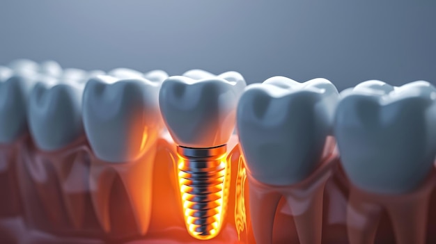 Implante dental restaurando sorrisos precisão e durabilidade solução confiável para dentes ausentes melhoria da confiança na saúde bucal resultados duradouros de aparência natural cuidados personalizados para um sorriso mais brilhante