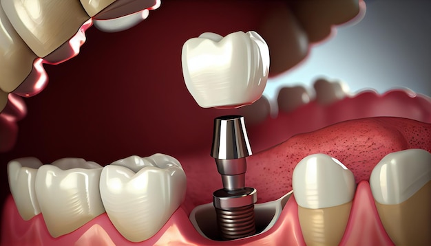 Implante dentário Assistência odontológica Generative Ai