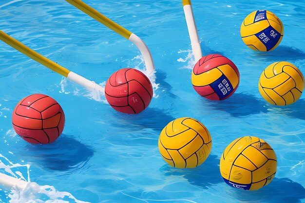 Foto implementaciones de waterpolo de alta calidad