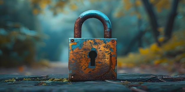 Implementar fuertes medidas de encriptación para protegerse contra el cibercrimen Concepto de ciberseguridad Encriptación de protección de datos Prevención de amenazas cibernéticas