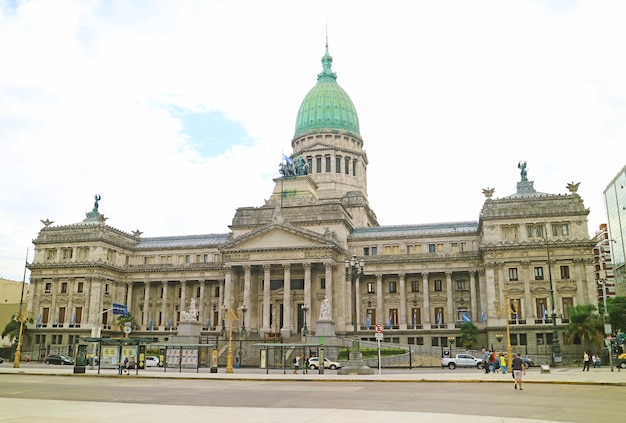 Imponente Palacio del Congreso Nacional Argentino en Buenos Aires Argentina