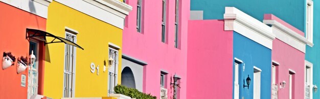 Foto impresión del bo kaap en ciudad del cabo sudáfrica