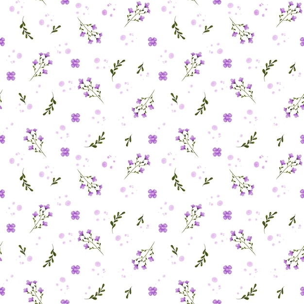 Impresión botánica pastel suave Decorativa Follaje dibujado a mano y arte floral para tela o moda