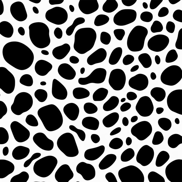 Impresión de leopardo blanco y negro sin costuras sobre fondo blanco