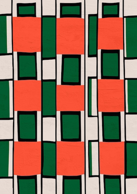 Impresión de póster retro de estilo minimalista moderno geométrico
