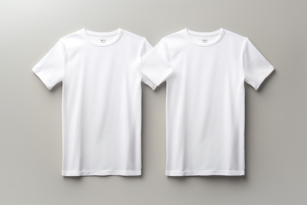 Impresión de tela de camiseta camisa blanca maqueta de espacio deportivo algodón tela en blanco copia colgante moda casual