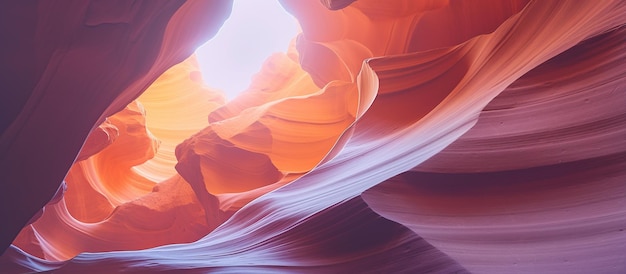 Foto el impresionante antelope canyon en arizona