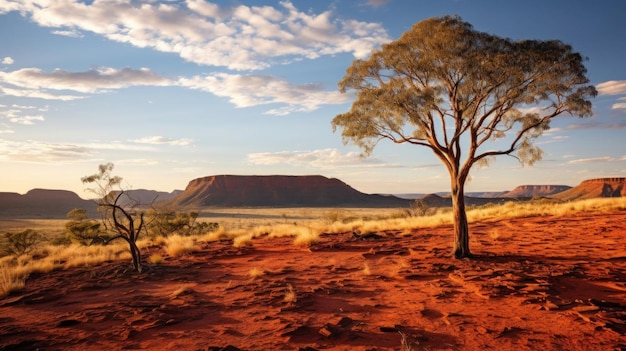 con la impresionante belleza del interior de Australia