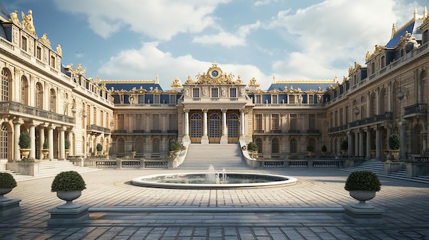 Impresionante belleza del Palacio de Versalles en Francia