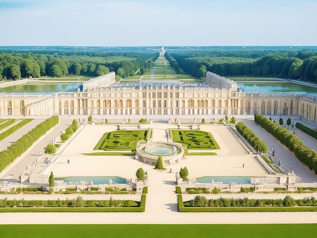 Impresionante belleza del Palacio de Versalles en Francia