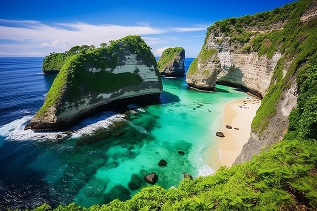 La impresionante costa de la isla de Nusa Penida