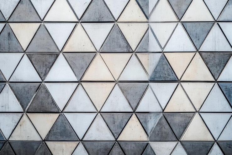 Foto una impresionante cuadrícula de triángulos perfecta para proyectos de diseño moderno y estética visual