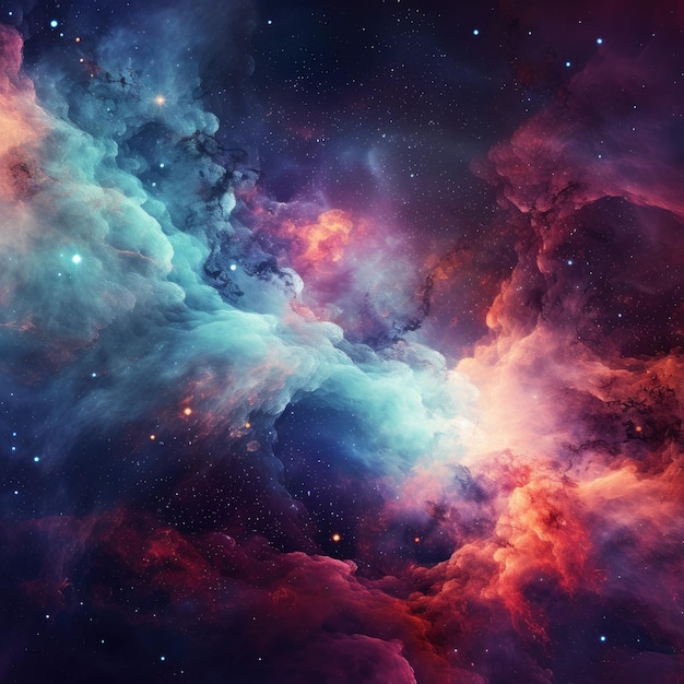 Impresionante encabezado de paralaje explorando la mística nebulosa
