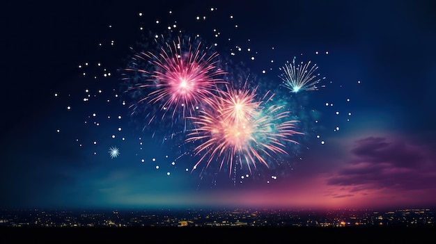 El impresionante espectáculo de fuegos artificiales que iluminan la noche de Año Nuevo