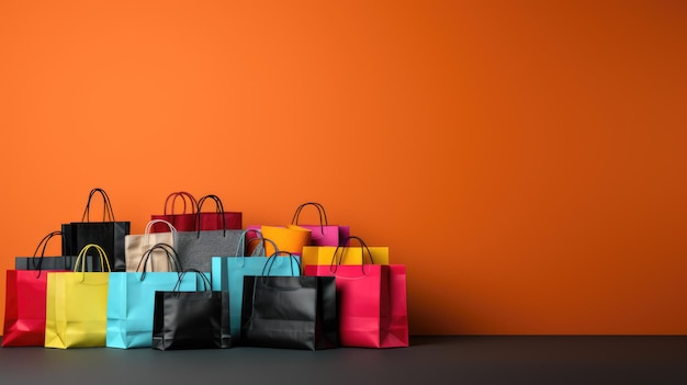 Un impresionante fondo de Black Friday con colores brillantes y pantallas atractivas