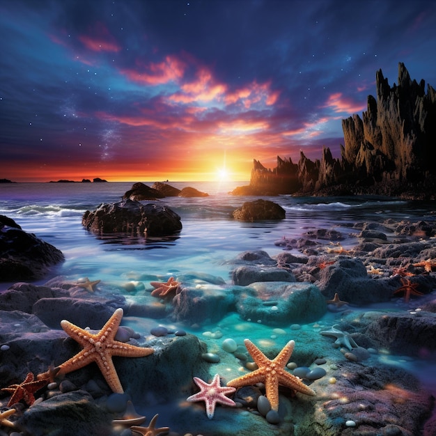 Impresionante fondo de pantalla Historias de estrellas de mar