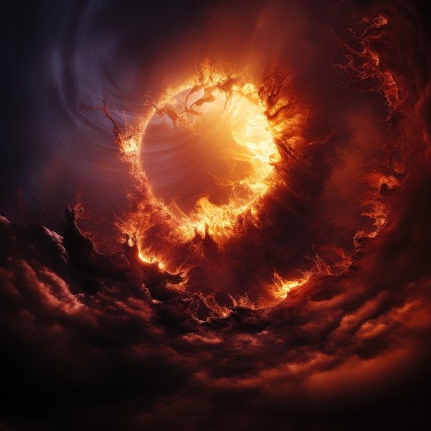 Impresionante foto del campo magnético del sol durante una tormenta