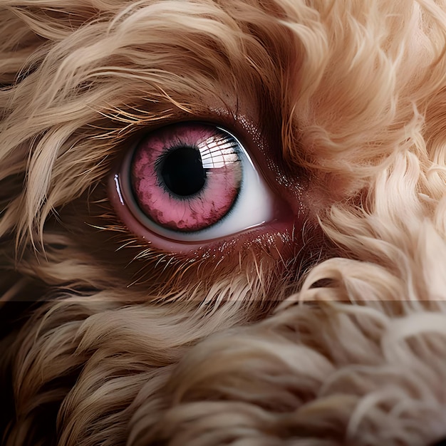 Impresionante fotografía macro que captura la belleza del ojo de un perro